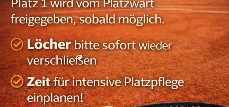 Plätze 2 & 3 freigegeben